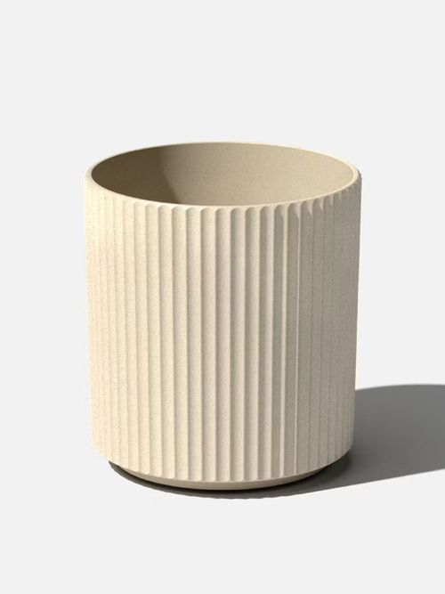 Plastic-Stone Planter &ndash; Sand