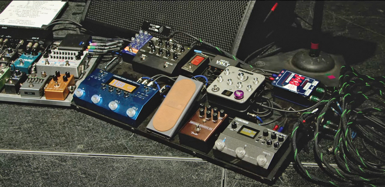 Steve Stevens pedalboard 2025