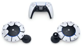 Project Leonardo PS5 controller on a white background