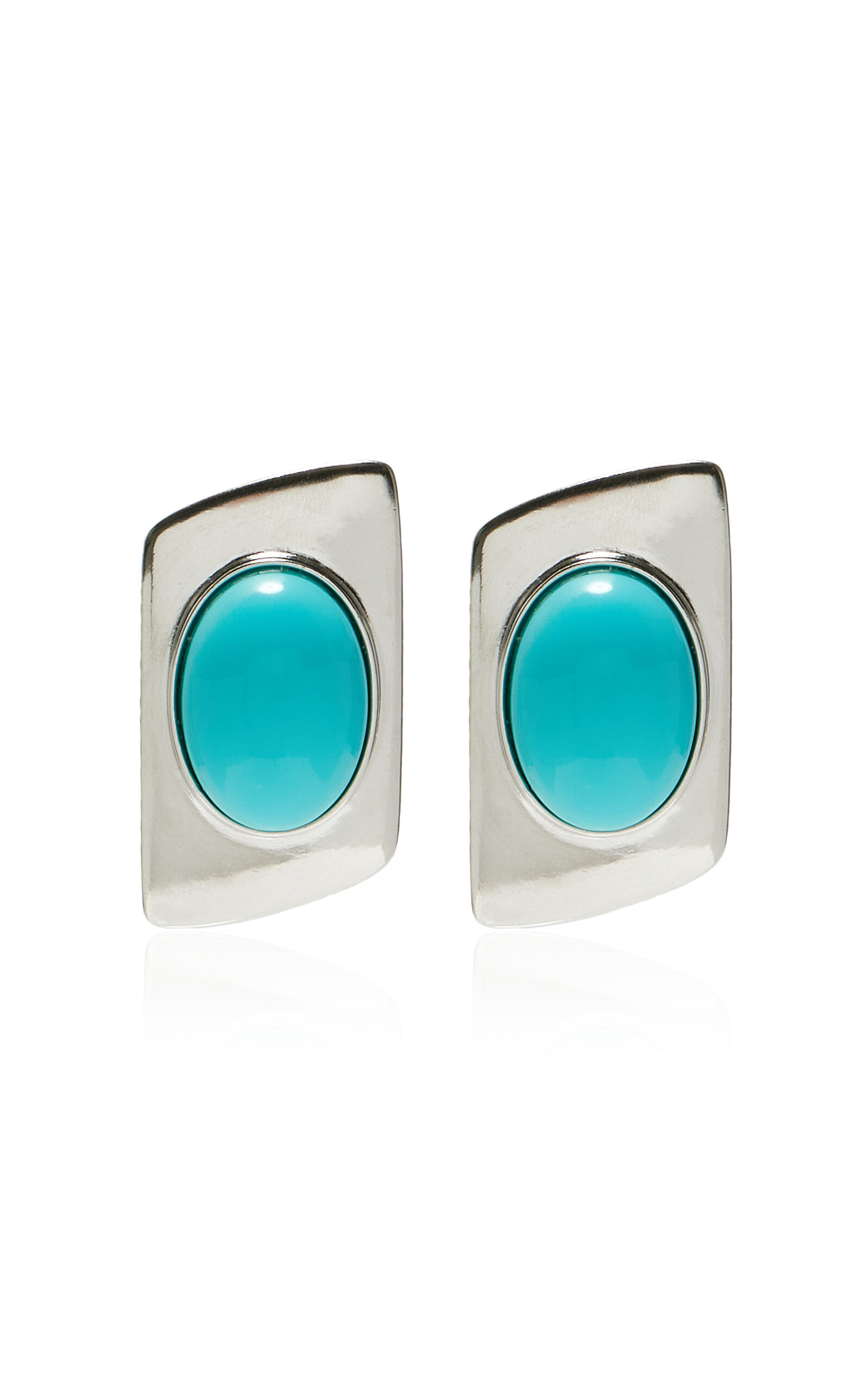 Exclusive Turquoise Silver-Tone Earrings