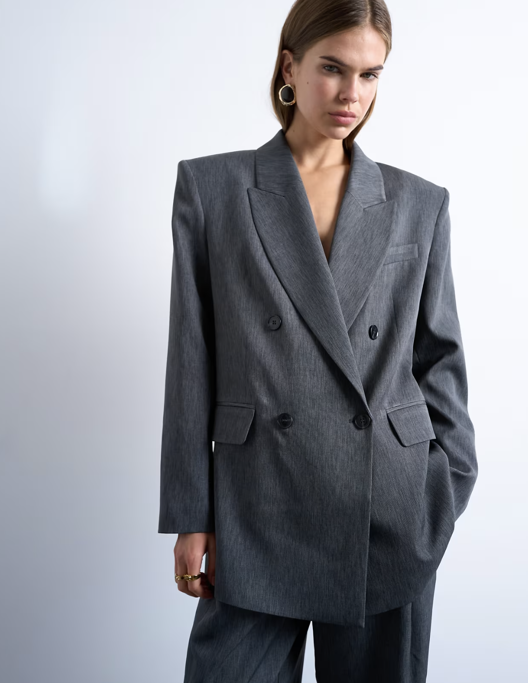 Collarless Jacket - Beige/leopard Print