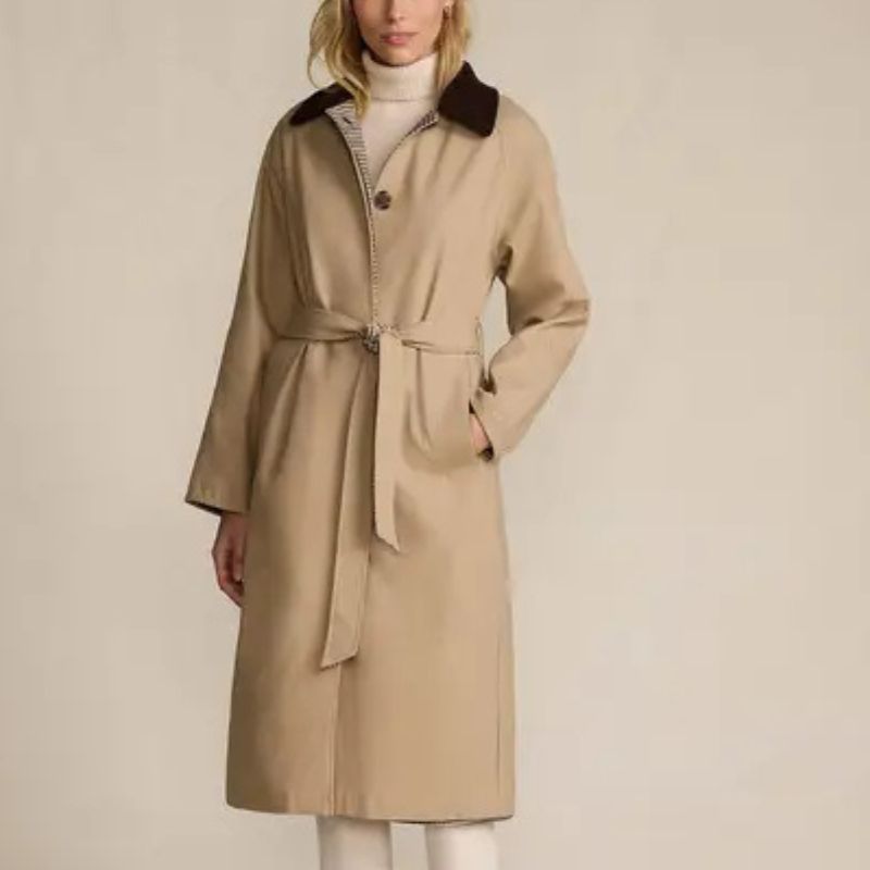 Land's End , Reversible Belted Trench Coat