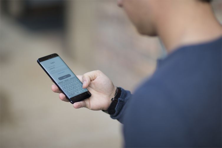 Samsung's stock keyboard lets you tap to type, or you can swipe instead. If you don't like the stock keyboard, you can swap it out for a third-party keyboard like Google's GBoard.