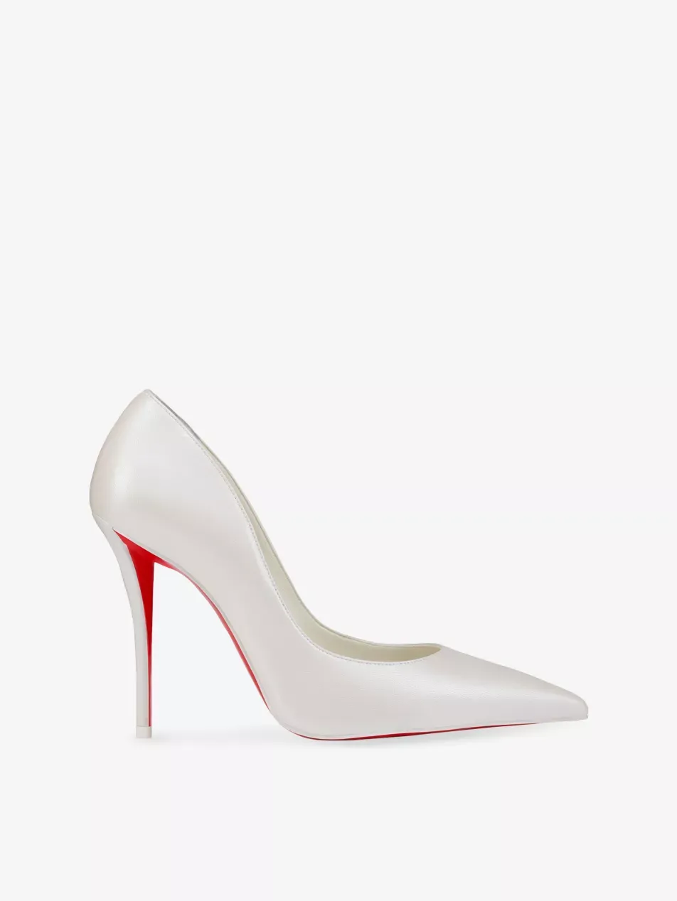 Miss Z 100 Leather Heeled Courts - Eur 36 / 3 Uk Women