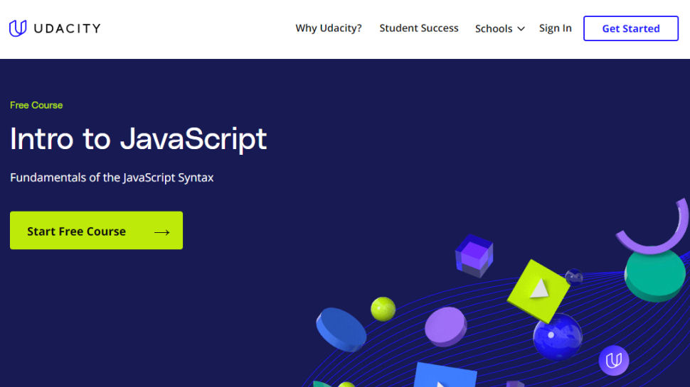 Udacity website screenshot