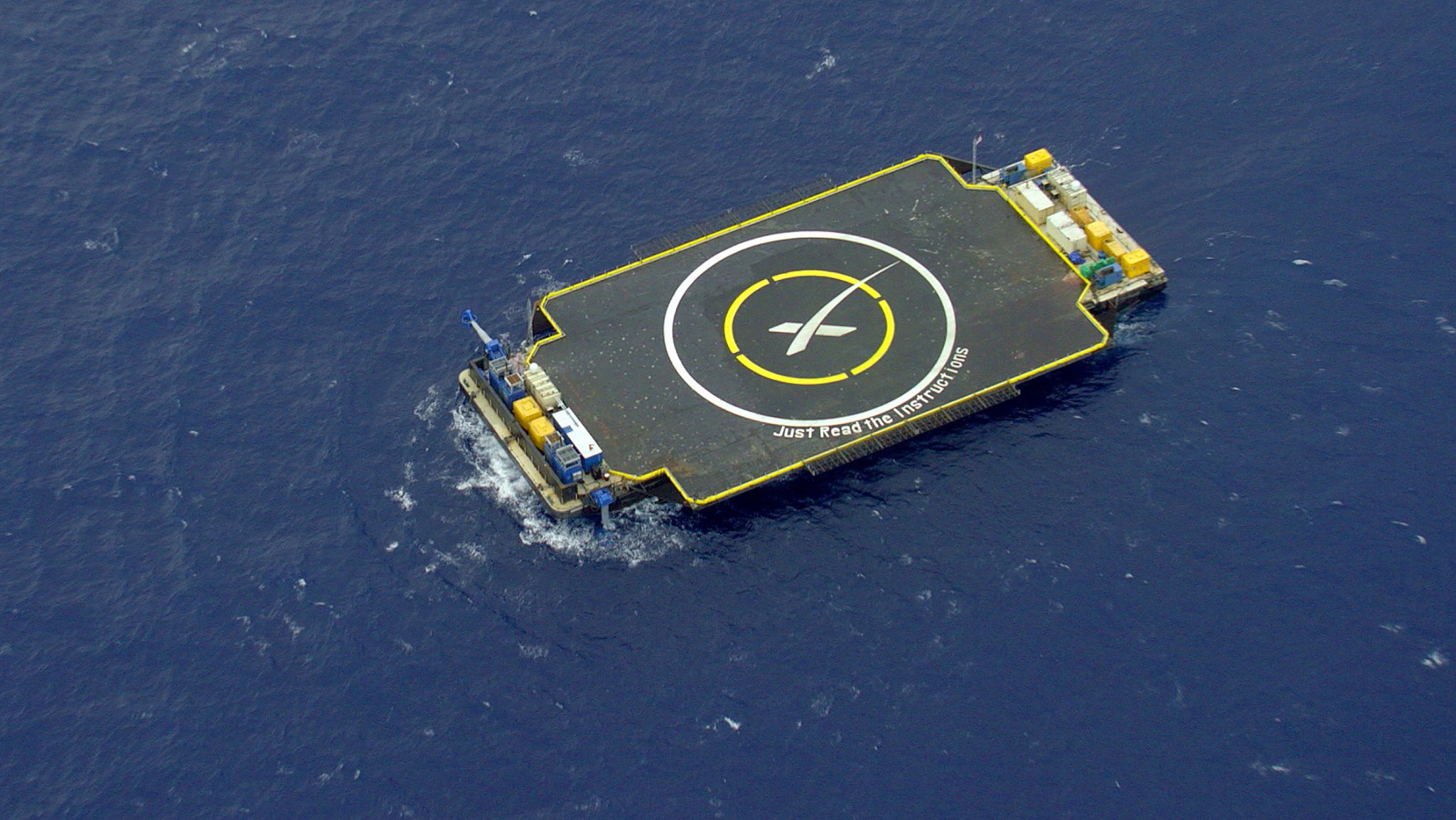 SpaceX’s Drone Ship, ‘Just Read The Instructions’