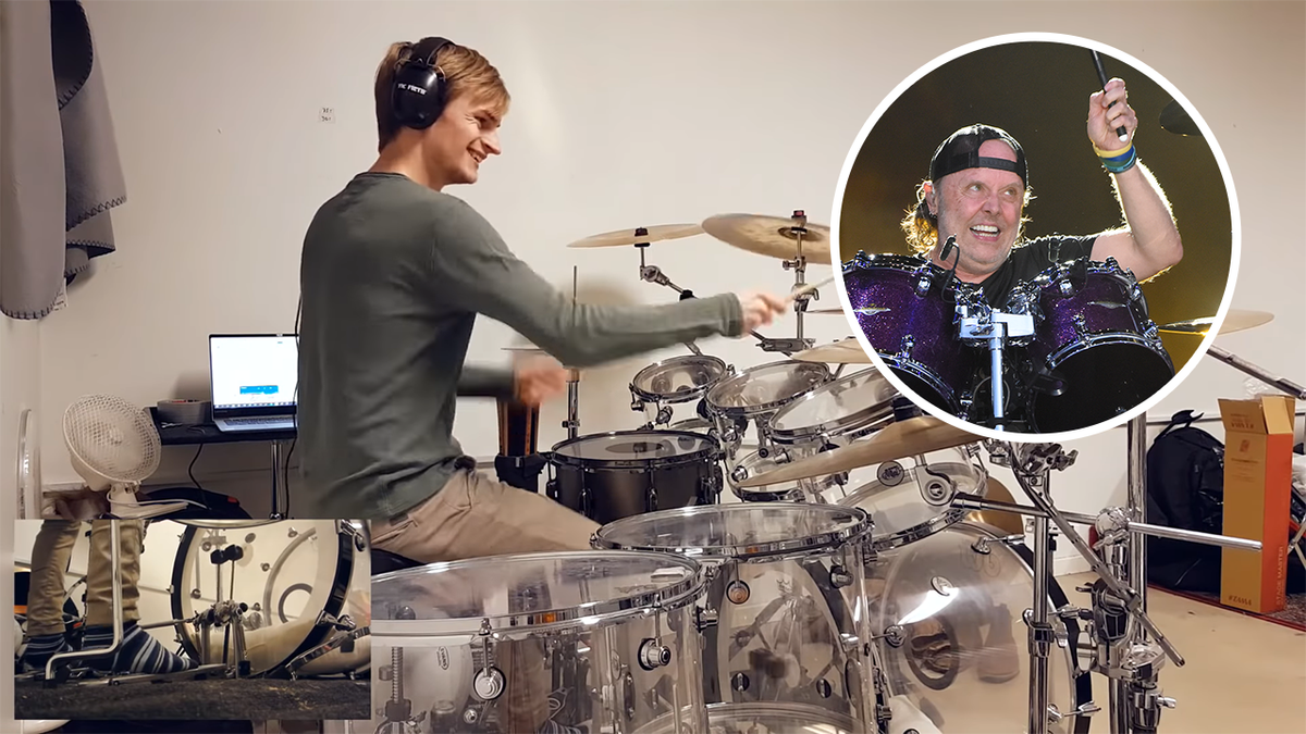 YouTube drummer next to Metallica&#039;s Lars Ulrich