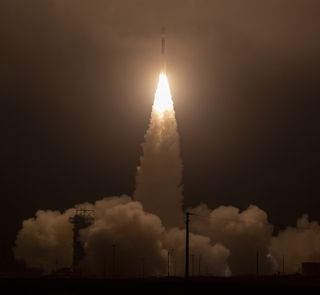 The last United Launch Alliance Delta II rocket launches NASA’s Ice, Cloud and land Elevation Satellite-2 from Vandenberg Air Force Base, California on Sept. 15, 2018. ICESat-2 will use a laser instrument to measure the changing height of Earth's ice.
