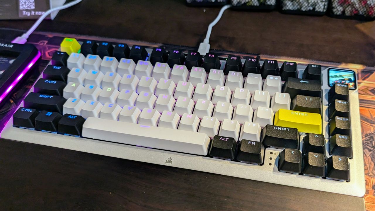 Corsair MAKR 75 keyboard at Computex 2025