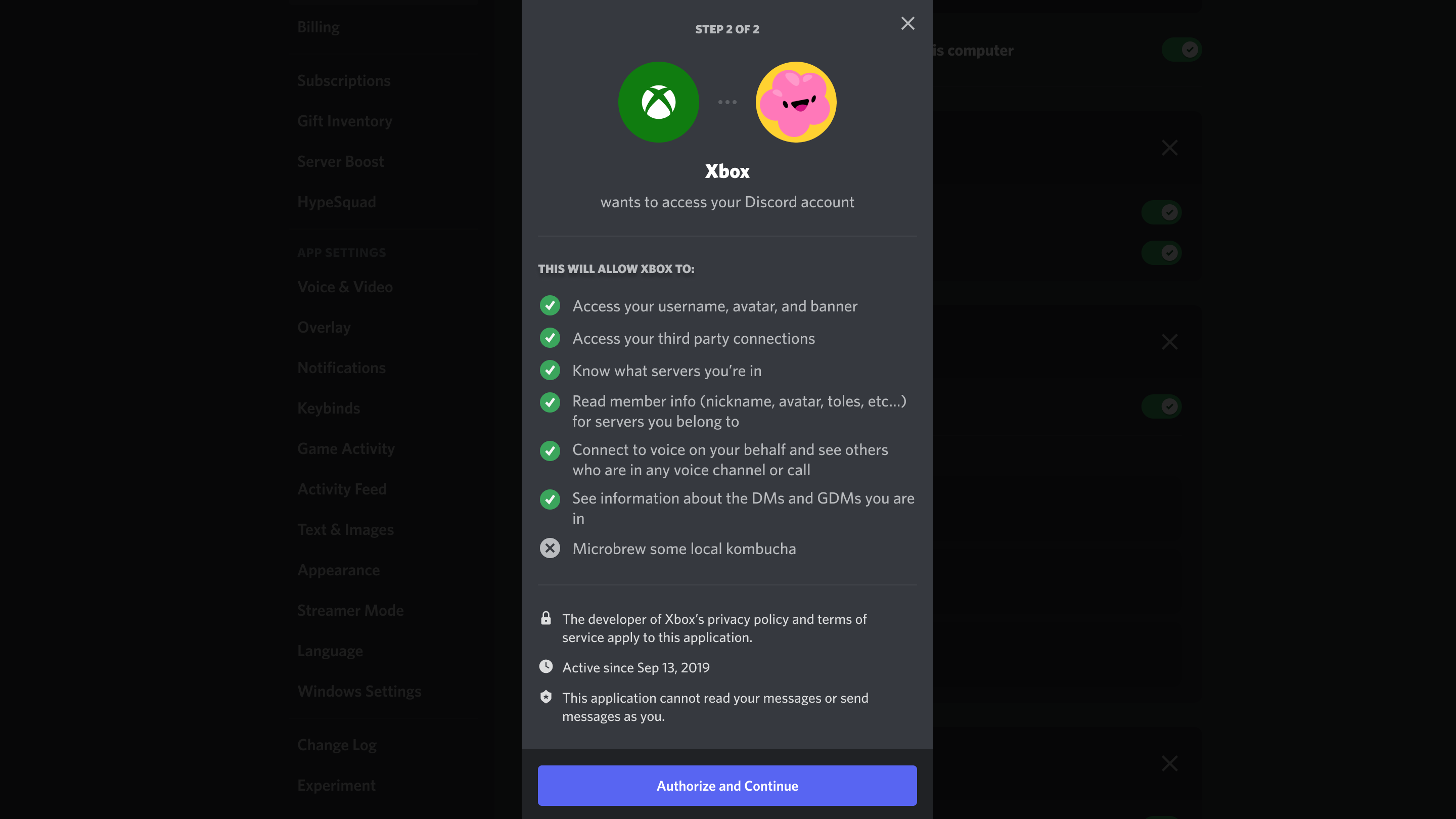 Discord and Xbox integration.