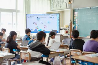 image of a room looking at a presentation