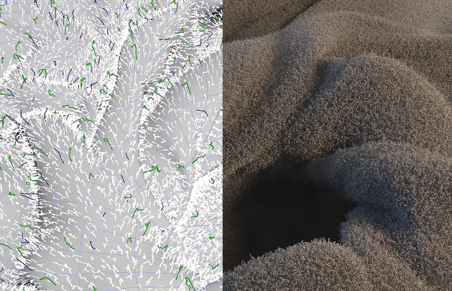 Make a lovely fluffy towel with three types of hair system