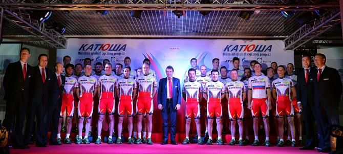 Katusha presented its 2015 team in Calpe, Spain.