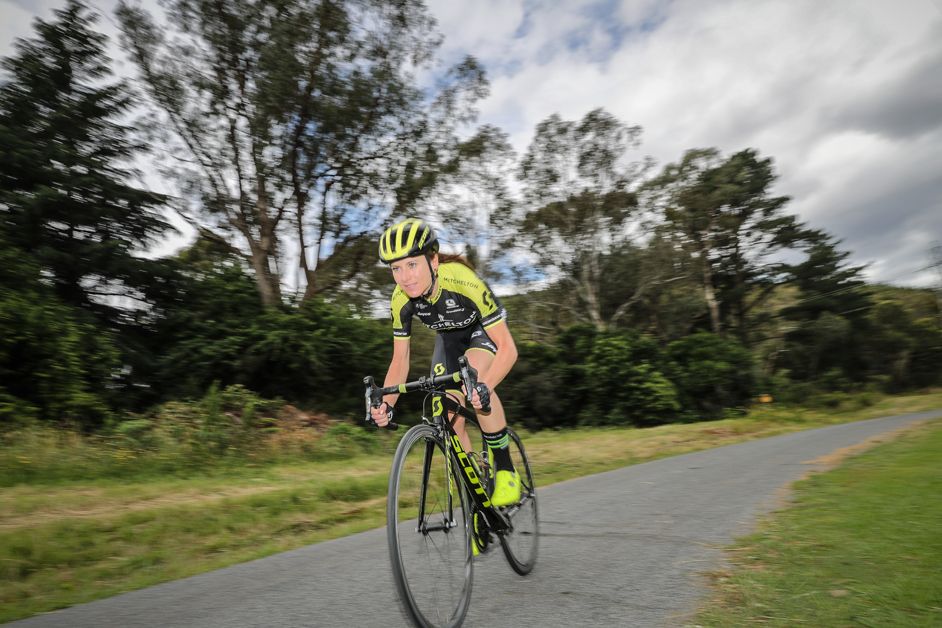 Annemiek van Vleuten out for a ride in the new kit