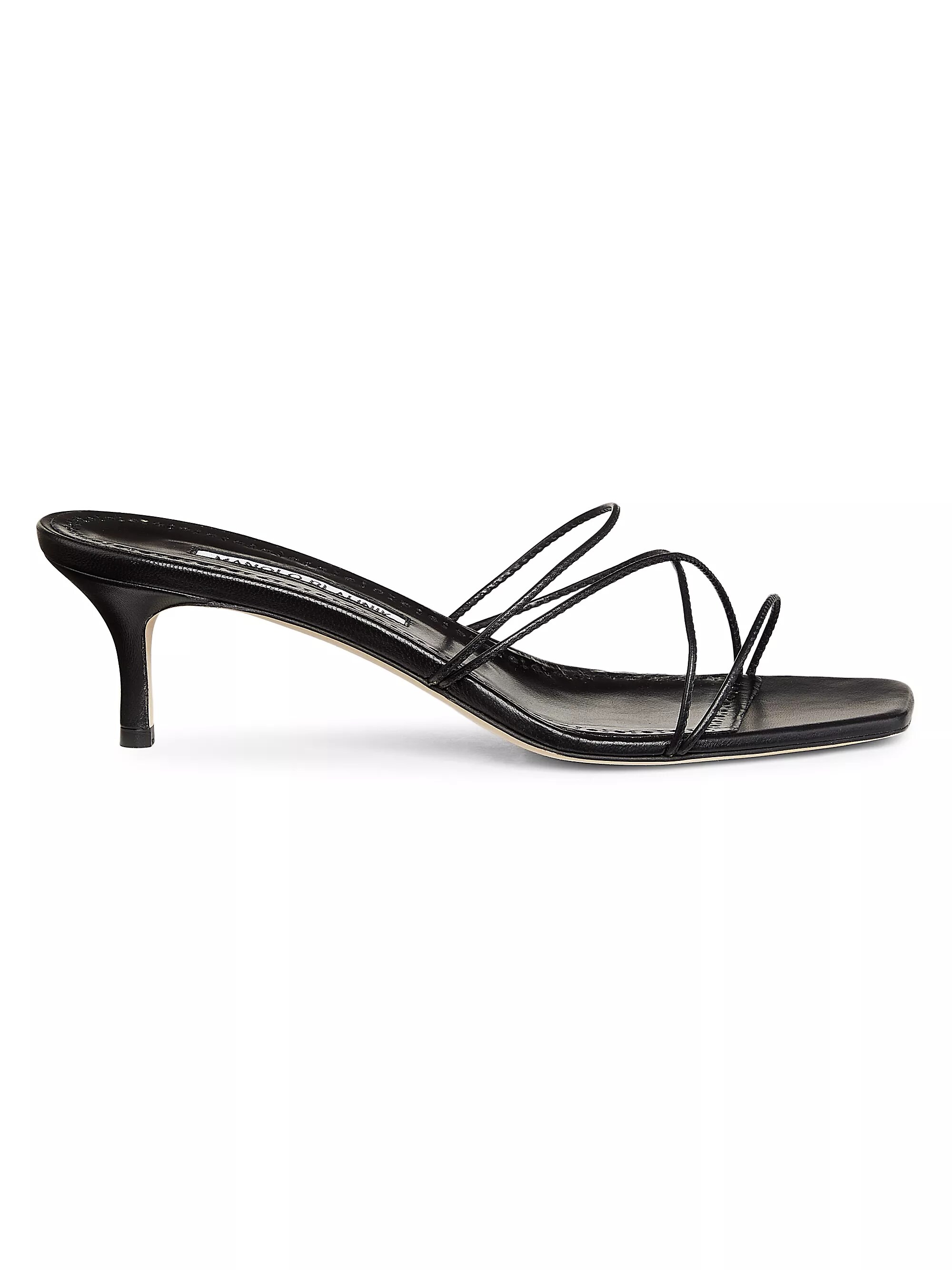 Ninfemu 50mm Leather Strappy Sandals