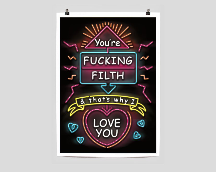 Profanity-filled posters are a typographic delight | Creative Bloq