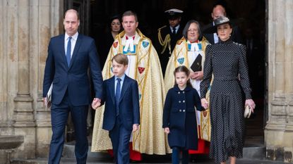 Kate Middleton Attends Prince Phillip's Memorial Service With Family