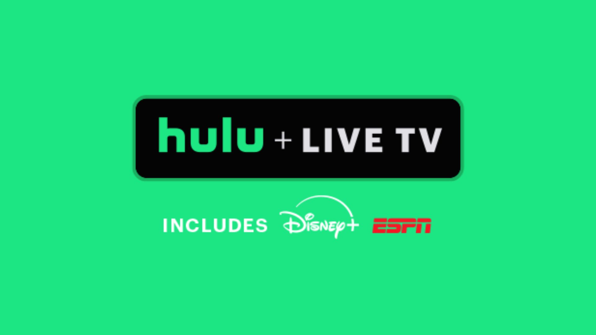 A Hulu detailing the live TV bundle