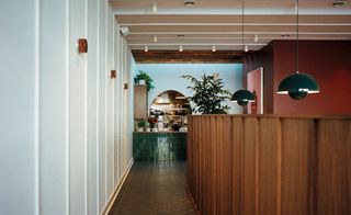 Restaurant walkway