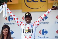 Daniel Teklehaimanot on stage six of the 2015 Tour de France