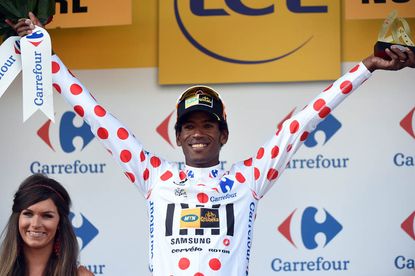 Daniel Teklehaimanot on stage six of the 2015 Tour de France