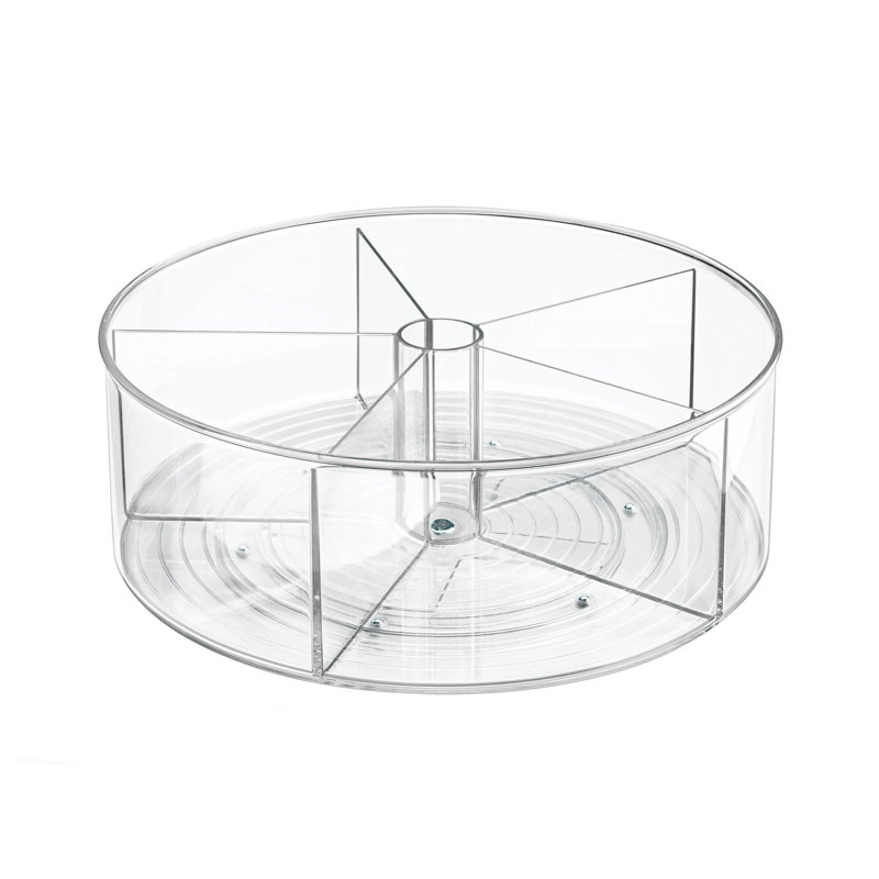 Idesign Recycled Plastic Divided Lazy Susan Turntable Organizer, Pantry, Bathroom, General Storage and More, the Linus Collection - 11.5", Clear & Reviews | Wayfair