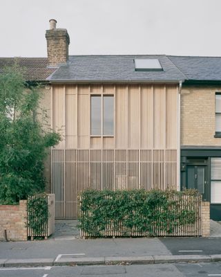 spruce house timber exterior in walthamstow