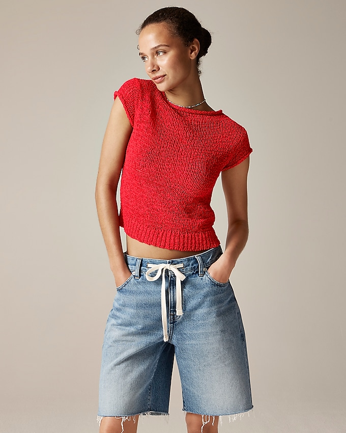 Textured Sweater-Tee