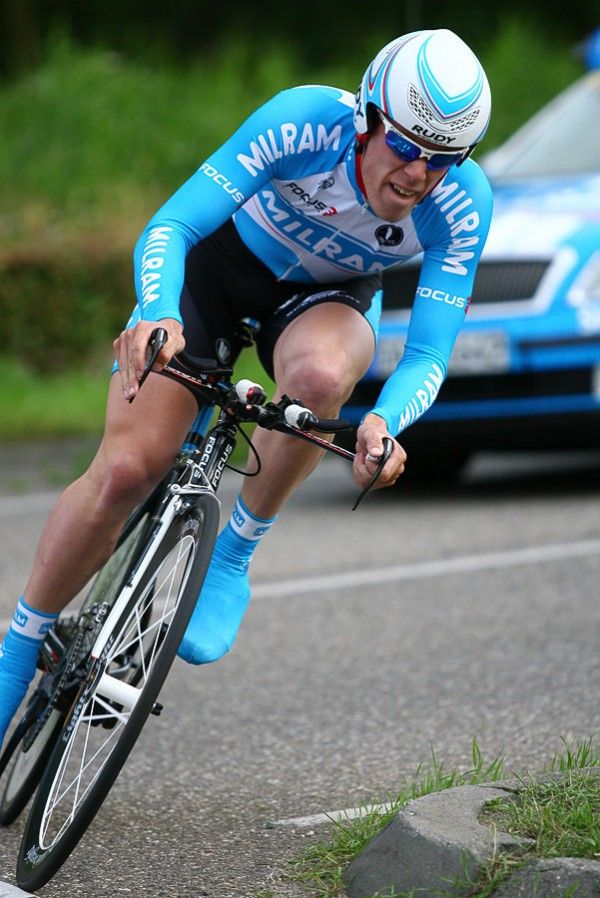 Dutch rider Wim Stroetinga (Team Milram) posted a time 37 seconds slower than the stage winner.