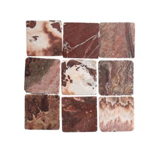 A red onyx kitchen tile