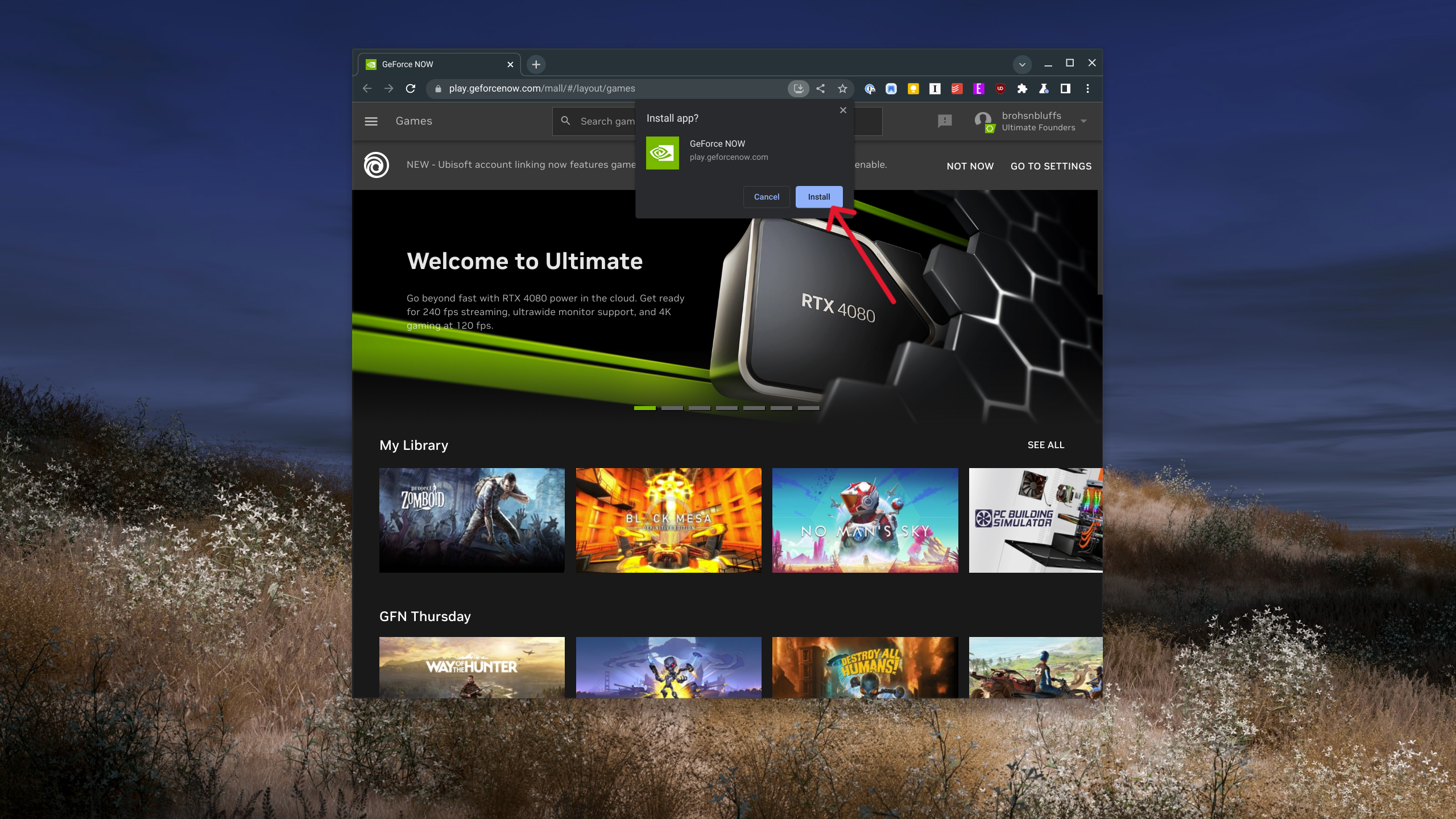 Instale o NVIDIA GeForce Now PWA em Chromebooks