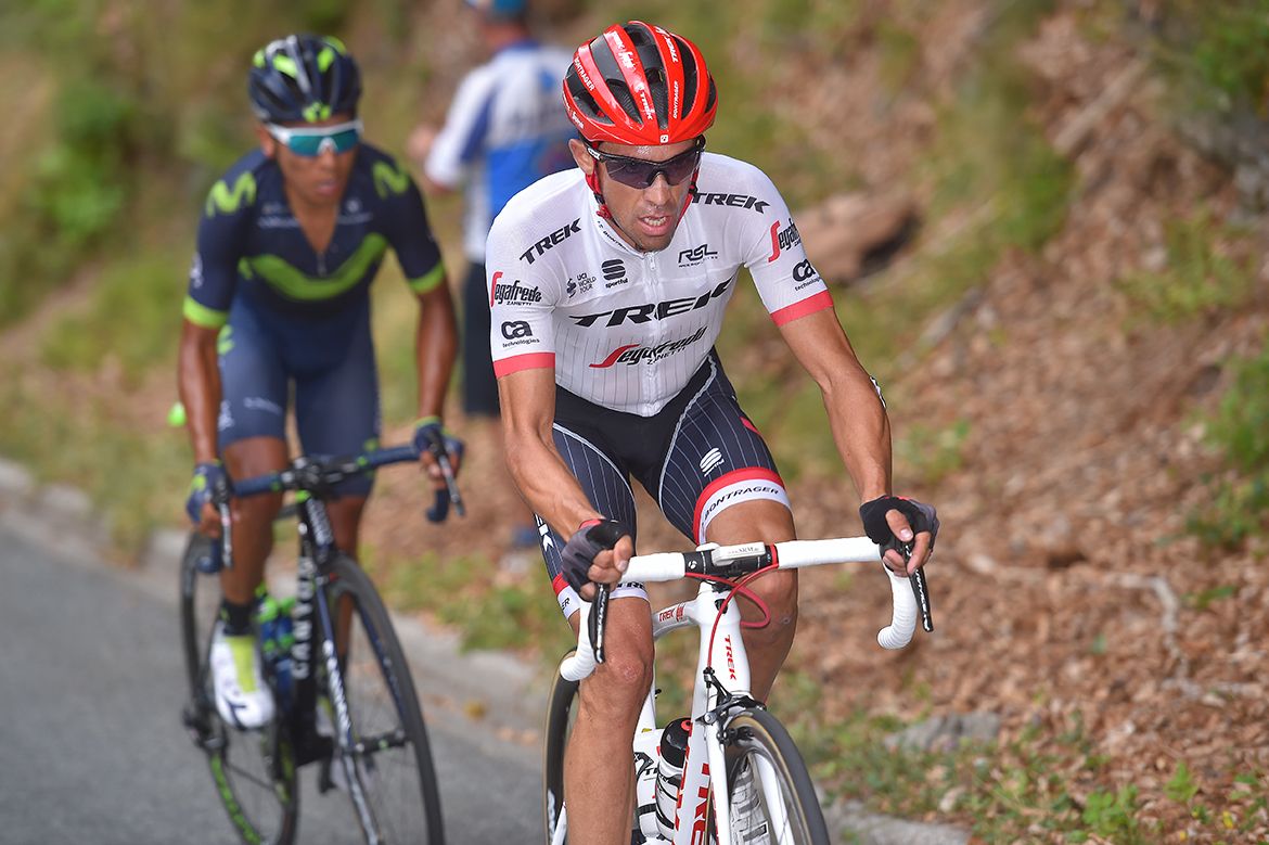 Alberto Contador on stage 17 of the Tour de France