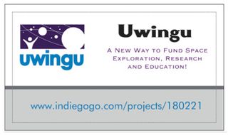 The deadline to donate toward Uwingu's startup costs is Friday, Sept. 14.