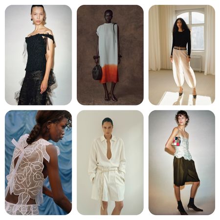 summer 2026 fashion trends at Khaite, Ferragamo, By Malene Birger, Maria McManus, Cecilie Bahnsen, Emilia Wickstead