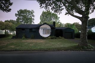 The resulting series of eight houses has an eerie