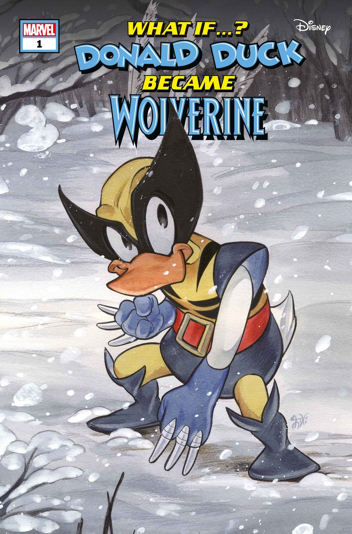 Cover art for Marvel &amp; Disney: What If&hellip;? Donald Duck Became Wolverine #1