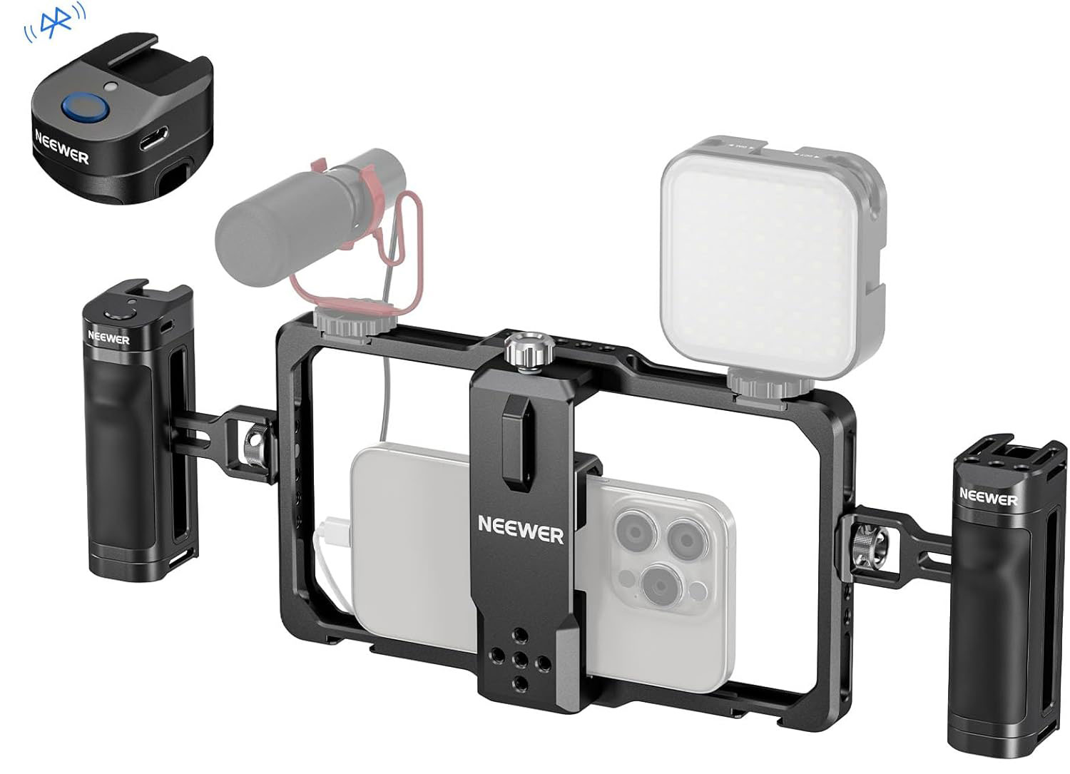NEEWER Universal Phone Cage Video Rig with Bluetooth