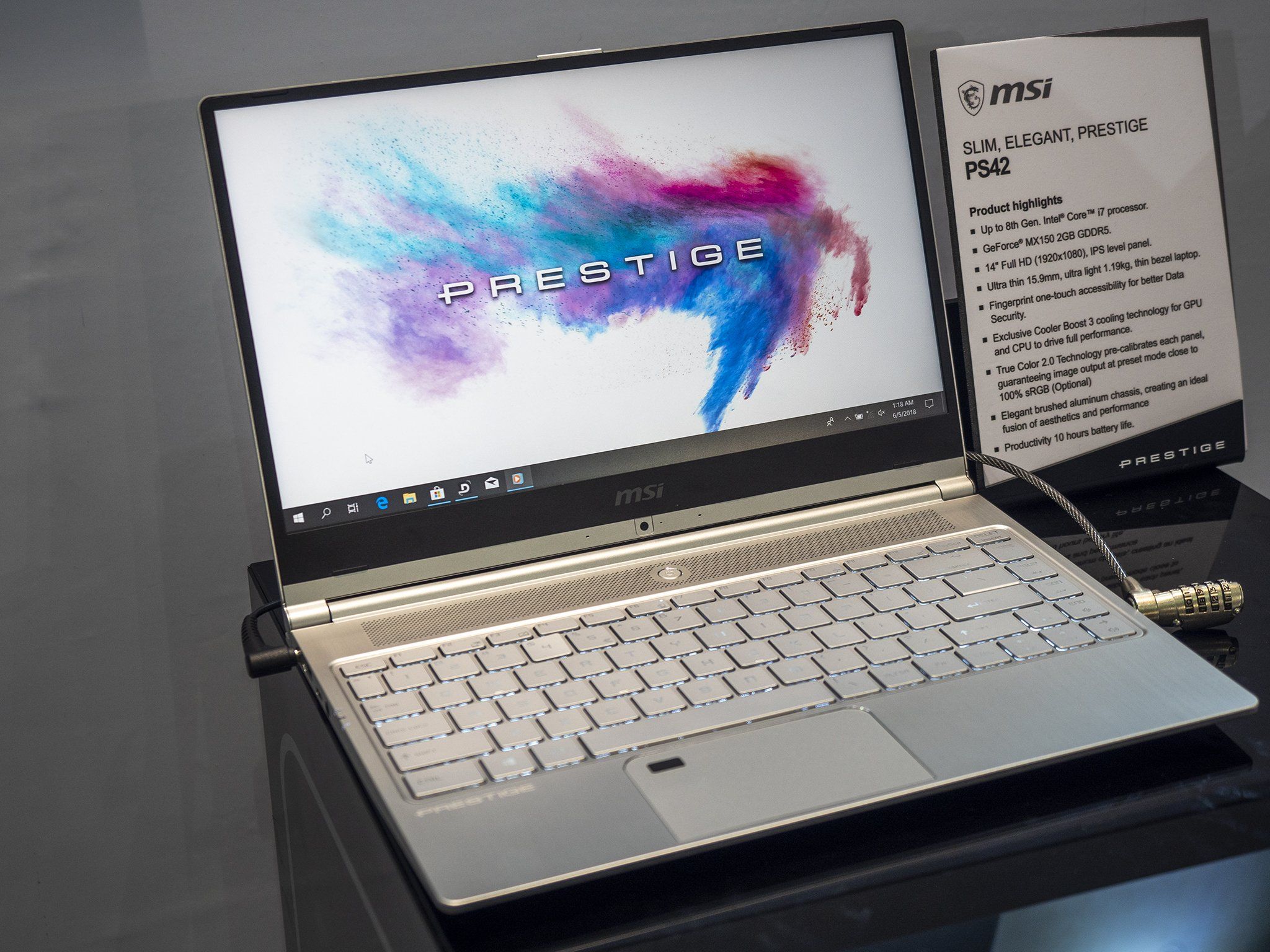 The PS42 is the kind of thin, light, and reserved PC you'd never