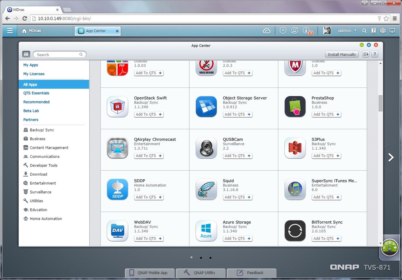 Qnap Tvs 871 Ui 18