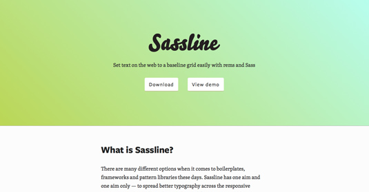 Sassline is based on a method used for setting text to a baseline when designing for print