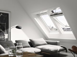 loft conversion with top hung rooflights by VELUX