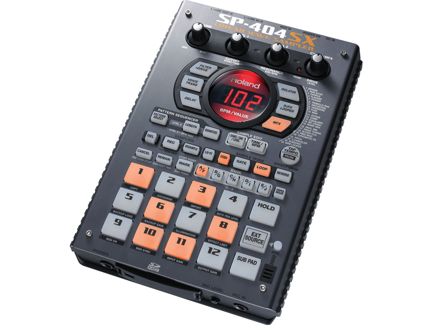 You can import samples into the SP-404SX or record via the built-in mic.