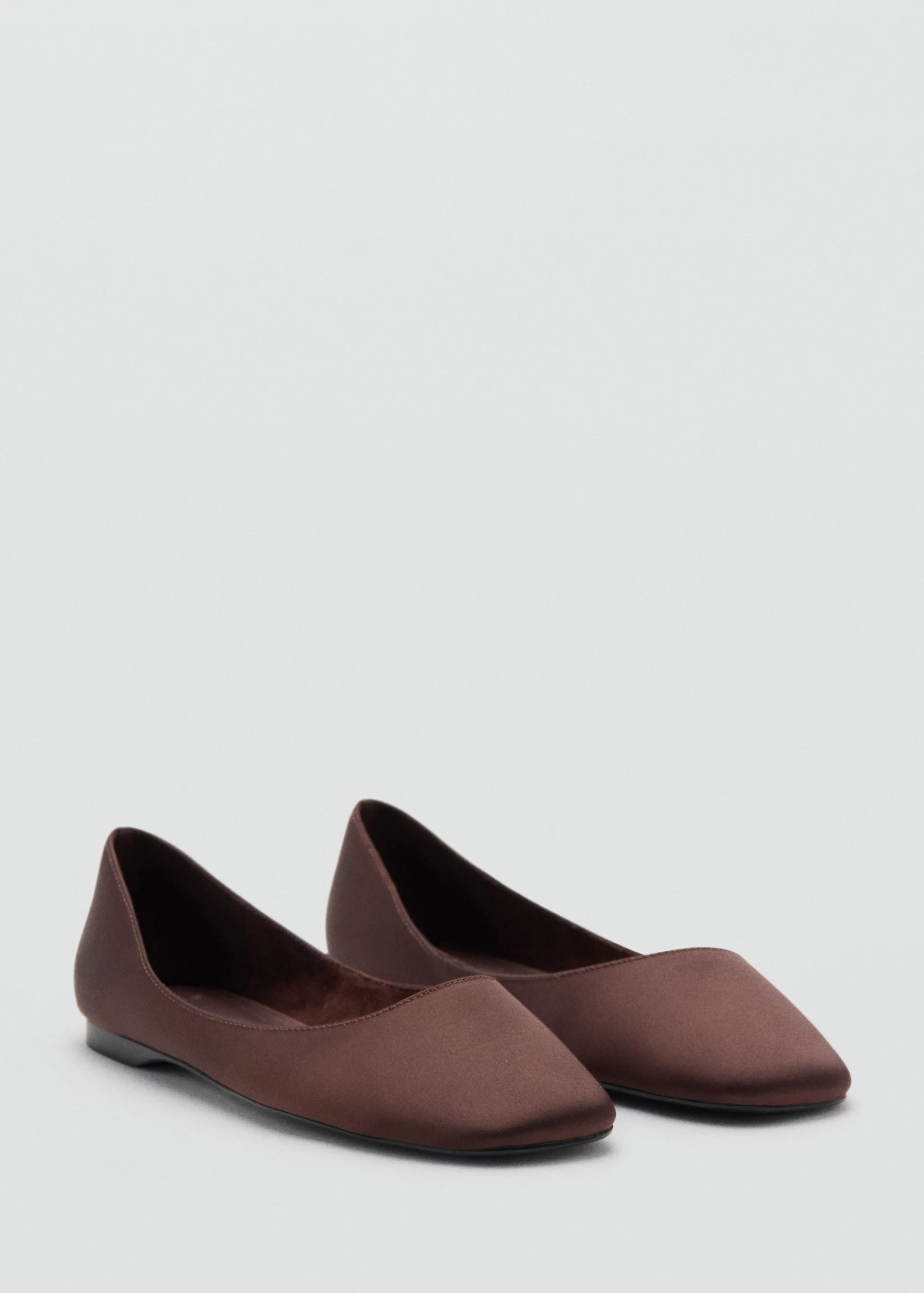 Satin Ballerina Flat - Women | Mango Usa