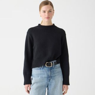 J.Crew Rollneck Sweater for women in black