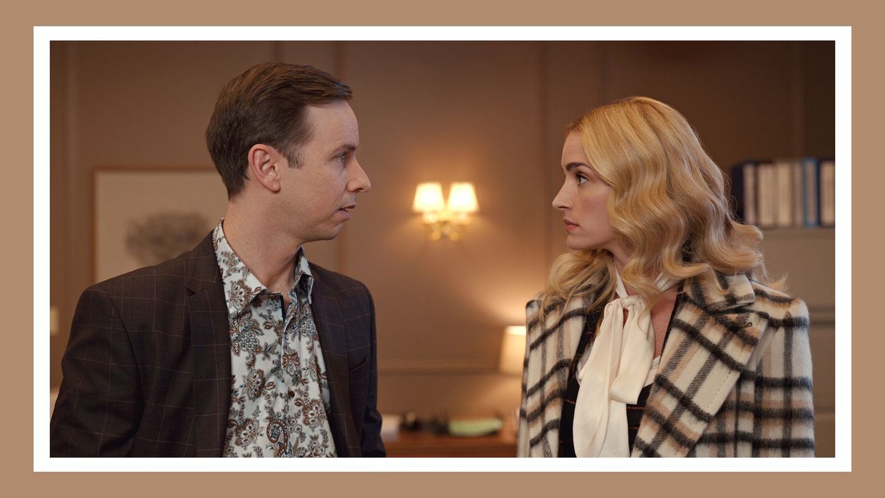 Daniel Beirne as Nick, Brianne Howey as Georgia in episode 202 of Ginny &amp; Georgia