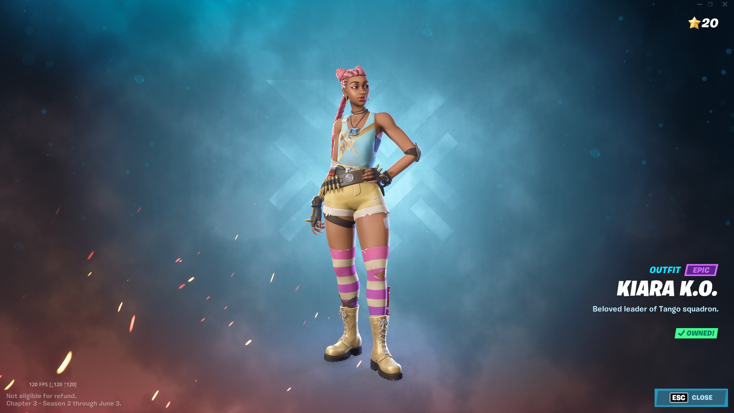 Fortnite Kiara K.O. Battle Pass Skin