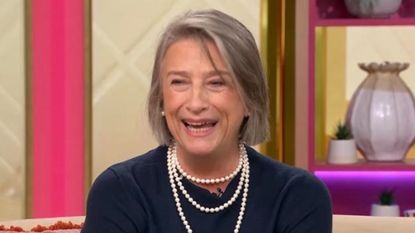 Caroline Quentin appearing on Lorraine