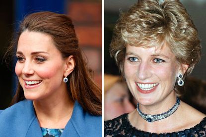 Every time Kate Middleton and Meghan Markle wore Princess Diana's ...
