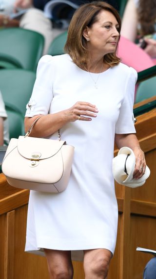 Carole Middleton attends day 3 of the Wimbledon Tennis Championships in 2019