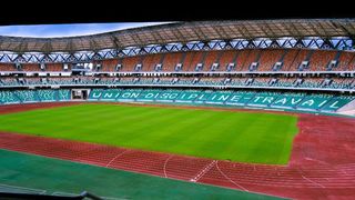 An empty Olympic Stadium of Ebimpe. 